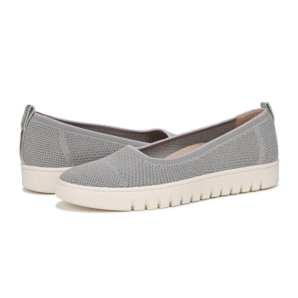 VIONIC Womens Uptown Skimmer Shoes US 7.5 Wide EU 38 Grey Knit NIB